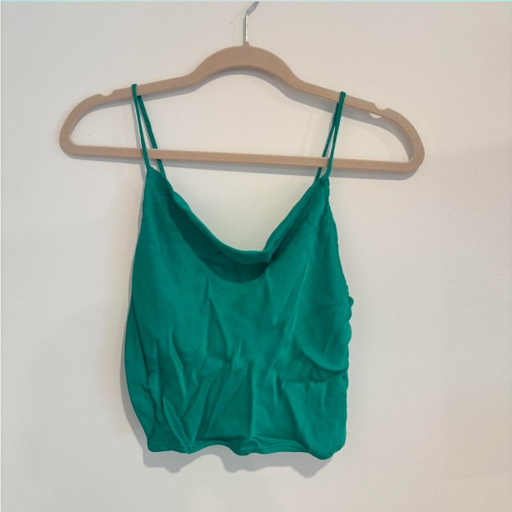 Zara Vibrant Green Camisole Top